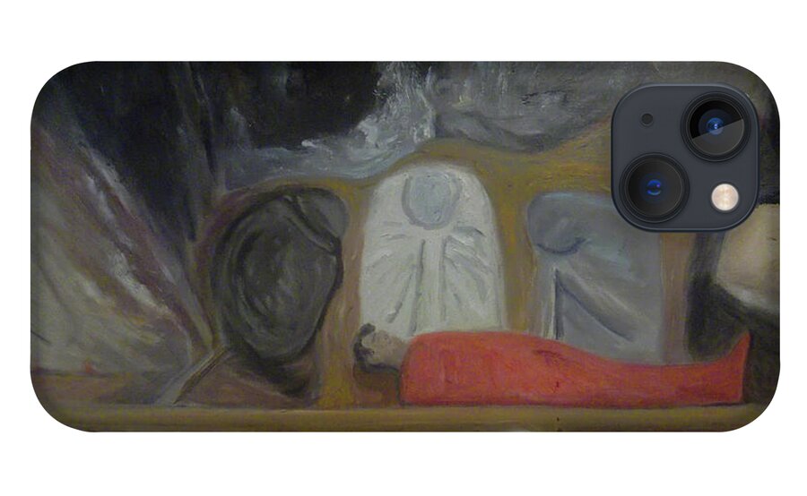 Anguish iPhone 13 Case featuring the painting Endless Anguish by Susan Esbensen