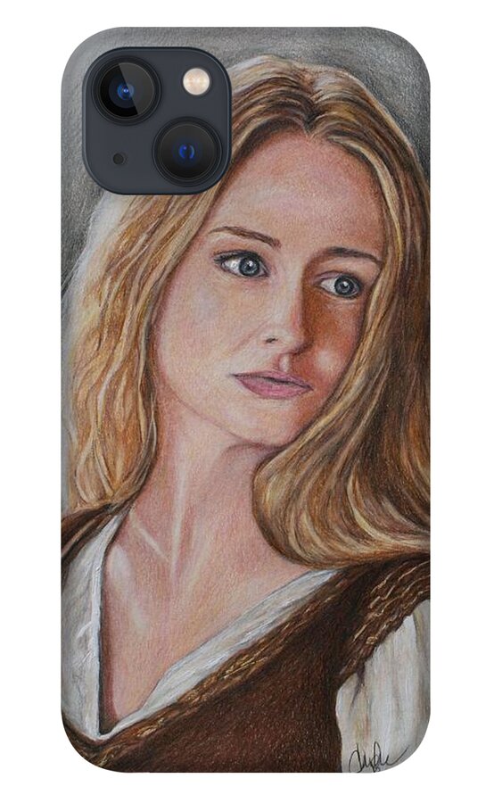 Lord Of The Rings iPhone 13 Case featuring the drawing Eowyn by Christine Jepsen