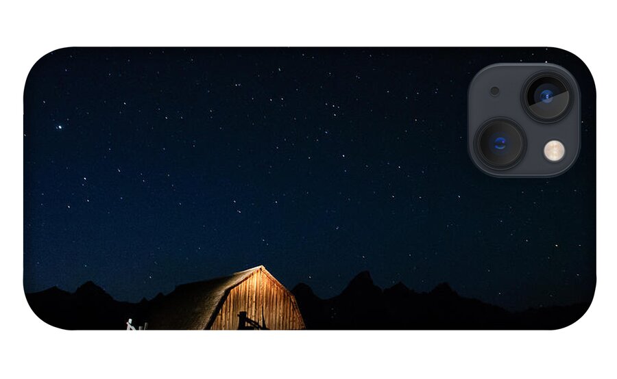 Moulton Barn iPhone 13 Case featuring the photograph Evening at Moulton Barn in the Tetons by Roberta Kayne
