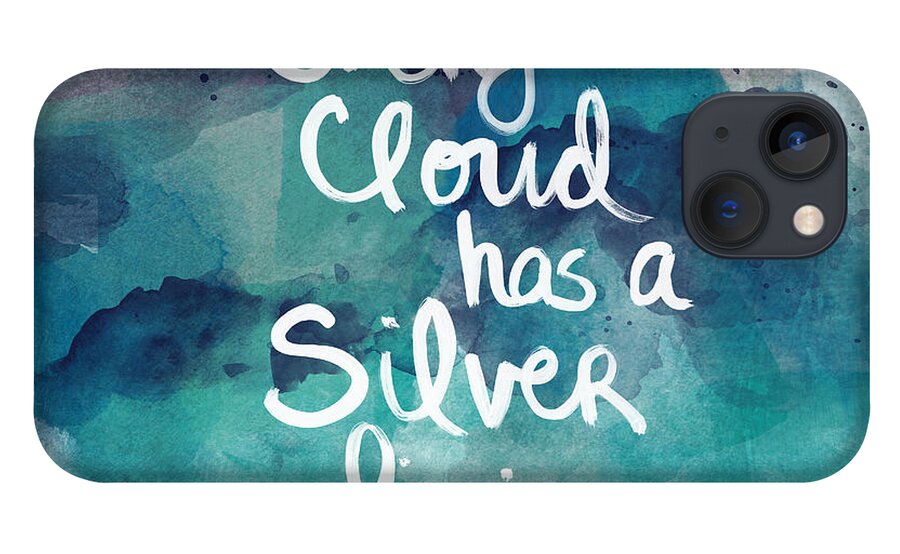 Cloud iPhone 13 Case featuring the painting Every Cloud by Linda Woods