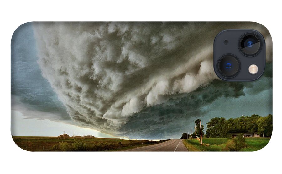 Storm iPhone 13 Case featuring the photograph Face In The Storm by Andrea Platt