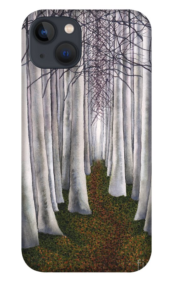 Art iPhone 13 Case featuring the painting Faerie Path by Hilda Wagner
