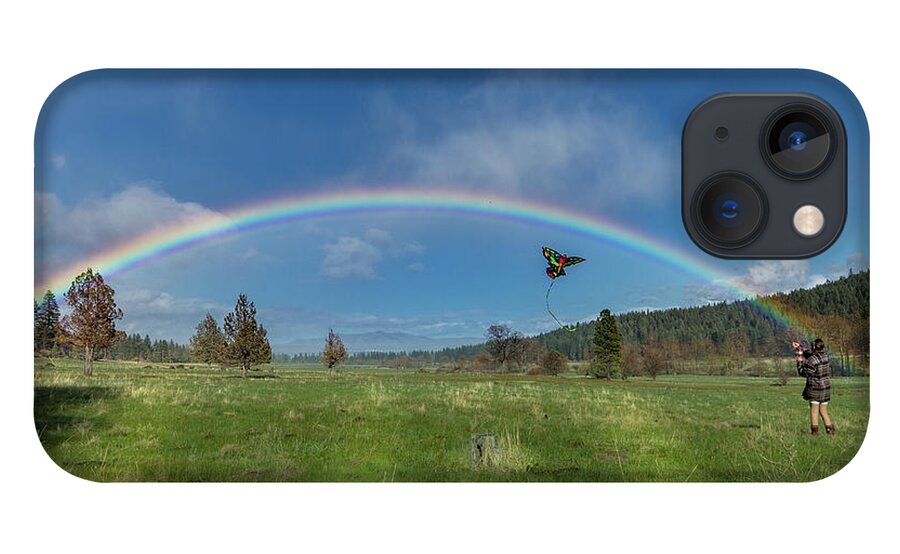Rainbow iPhone 13 Case featuring the photograph Fairy Tale Meadow by Randy Robbins