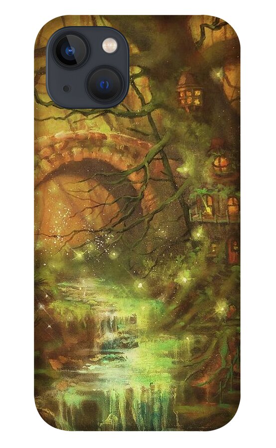  Tree Fairy iPhone 13 Case featuring the painting Fairy Tree by Tom Shropshire