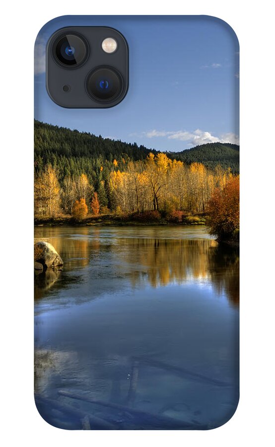 Hdr iPhone 13 Case featuring the photograph Fall at Blackbird Island by Brad Granger