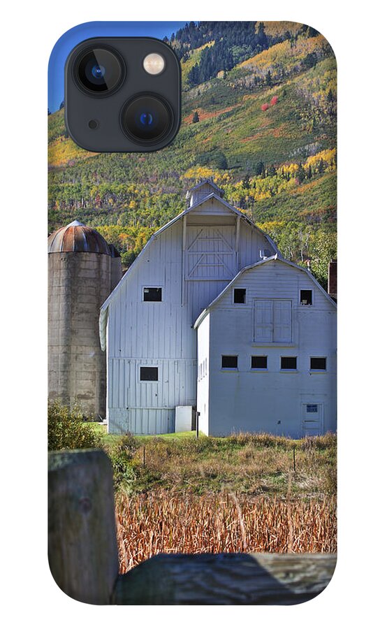Farm iPhone 13 Case featuring the photograph Farm in Autumn Colors by Brett Pelletier