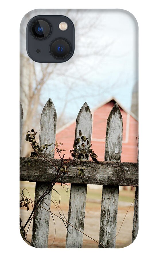 Picket Fence iPhone 13 Case featuring the photograph Fenceline by Troy Stapek