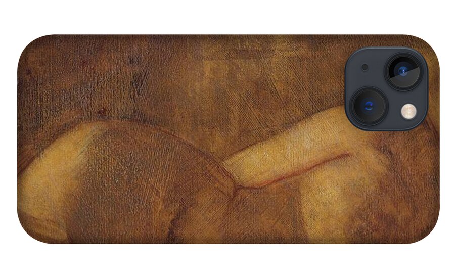 Nude iPhone 13 Case featuring the painting Figure Study by David Ladmore