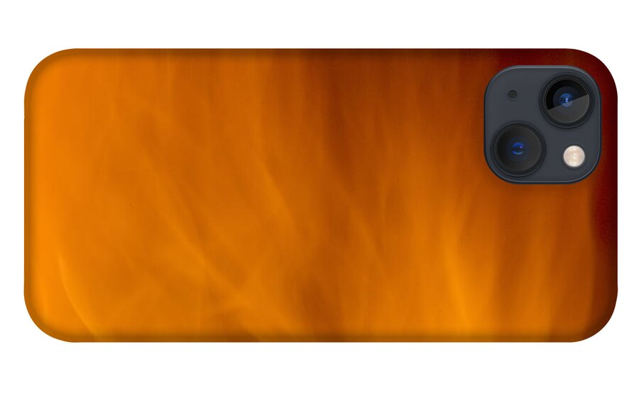 Fire Background iPhone 13 Case featuring the photograph Fire orange abstract background by Michalakis Ppalis