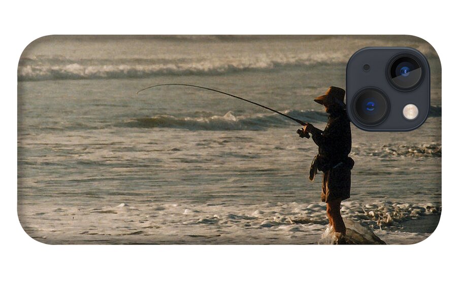 Fisherman iPhone 13 Case featuring the photograph Fisherman by Steve Karol