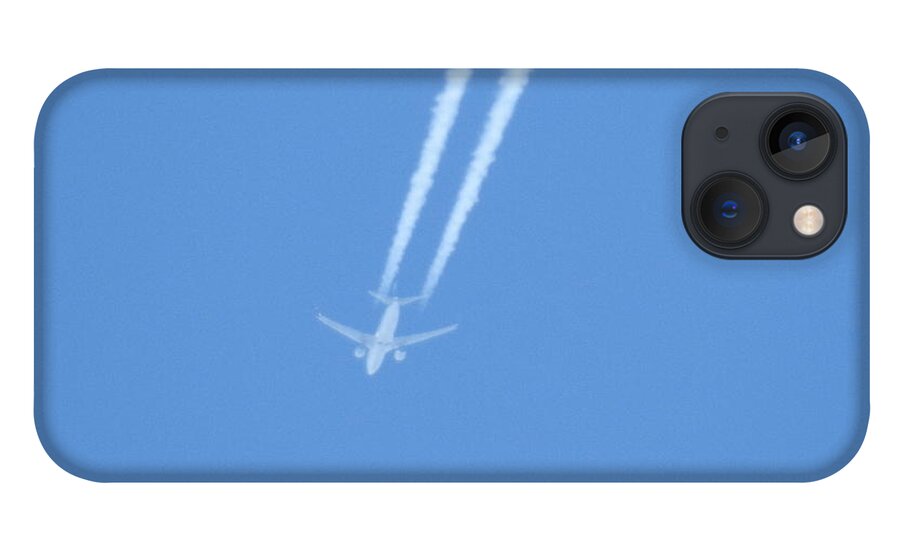 Airplane iPhone 13 Case featuring the photograph Fly Over The Ocean by Jan Gelders