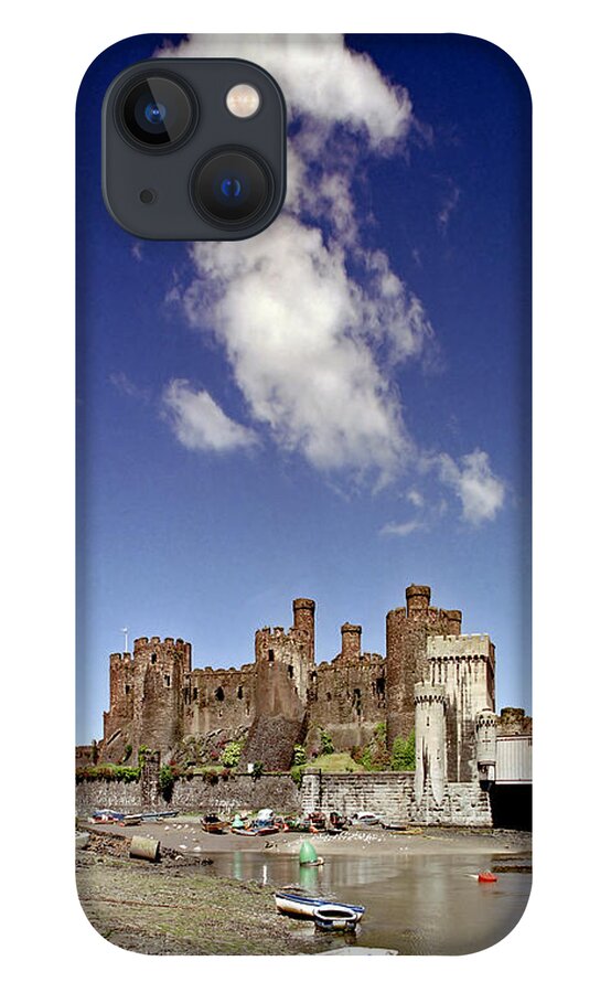 Landscape iPhone 13 Case featuring the photograph Flying Dragon Conwy Castle by Peter OReilly