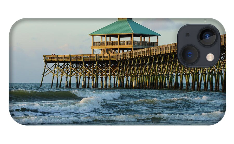 Folly Beach iPhone 13 Case featuring the photograph Folly Pier Morning by Jennifer White