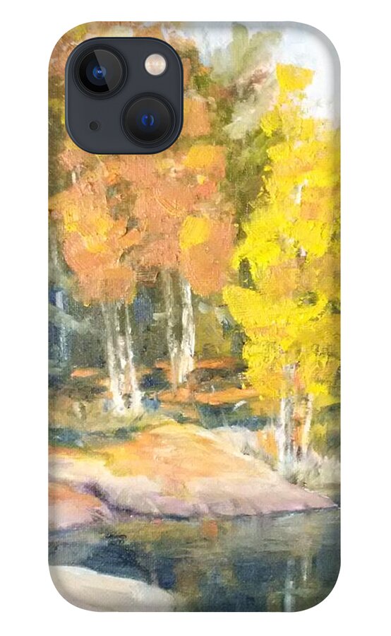 Painting iPhone 13 Case featuring the painting Forest by Sheila Romard