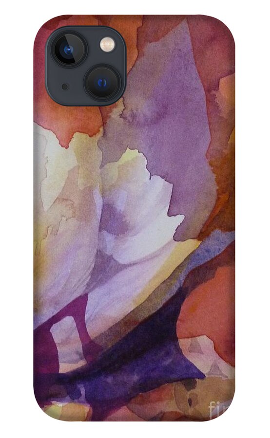 Flowers iPhone 13 Case featuring the painting Fragments by Donna Acheson-Juillet