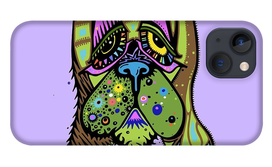 Dog Illustration iPhone 13 Case featuring the painting Franklin by Tanielle Childers