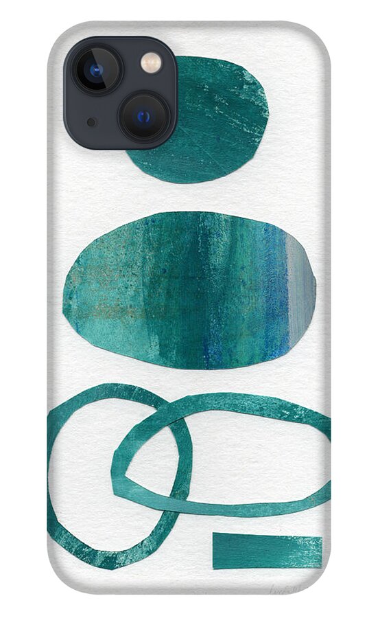Abstract Art iPhone 13 Case featuring the mixed media Fresh Water by Linda Woods