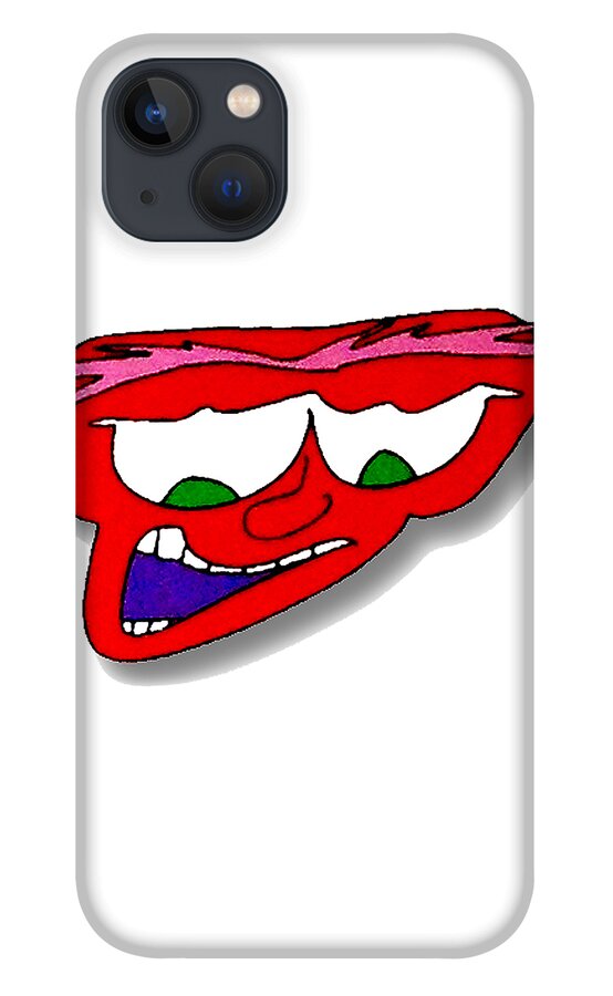 Paintings iPhone 13 Case featuring the drawing FU Party People - Peep 048 by Dar Freeland