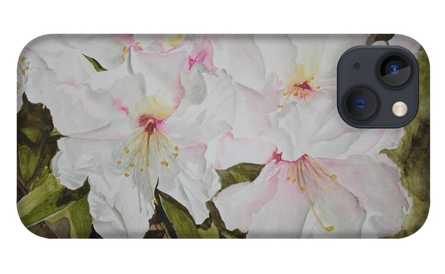 Flowers iPhone 13 Case featuring the painting Full Bloom by Jean Blackmer