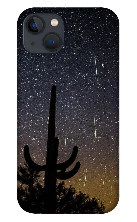 American Southwest iPhone 13 Case featuring the photograph Geminid Meteor Shower #2, 2017 by James Capo