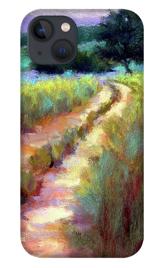Road iPhone 13 Case featuring the painting Gentle Journey by Susan Jenkins