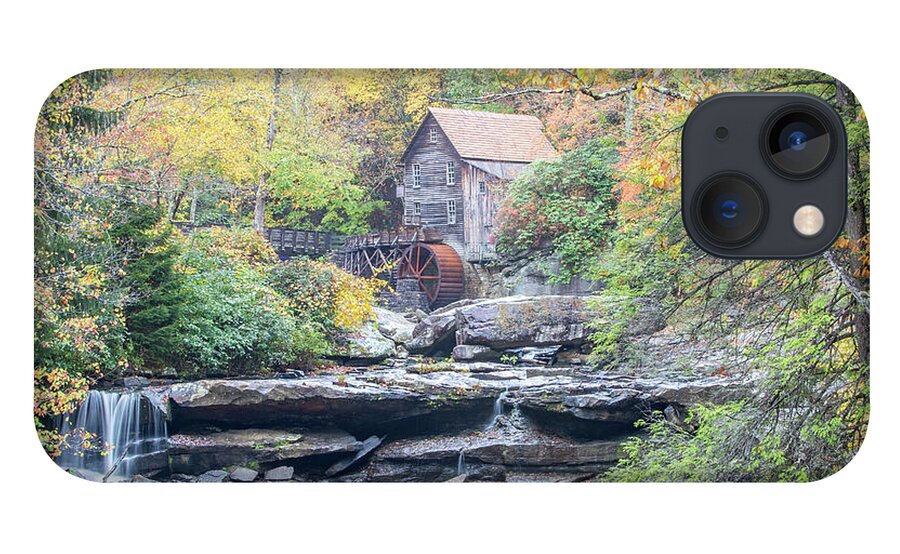Photosbymch iPhone 13 Case featuring the photograph Glade Creek Grist Mill in Autumn by M C Hood