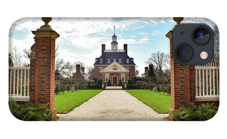 Virginia iPhone 13 Case featuring the photograph Governor's Palace in Williamsburg, Virginia by Nicole Lloyd