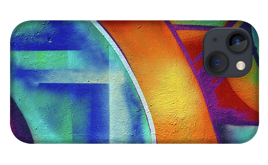 Graffiti Art iPhone 13 Case featuring the photograph Urban Graffiti Art Abstract 7, North 11th Street, San Jose 1990 by Kathy Anselmo
