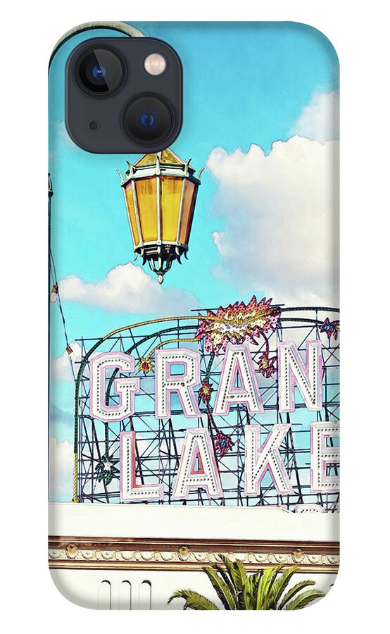 Vintage Theater iPhone 13 Case featuring the photograph Grand Lake Merritt - Oakland, California by Melanie Alexandra Price