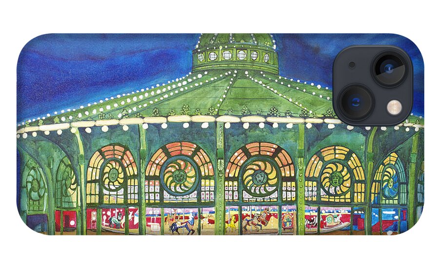 Night Paintings Of Asbury Park iPhone 13 Case featuring the painting Grasping the Memories by Patricia Arroyo