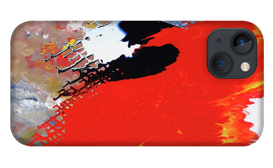 Fusionart iPhone 13 Case featuring the painting Grid by Ralph White