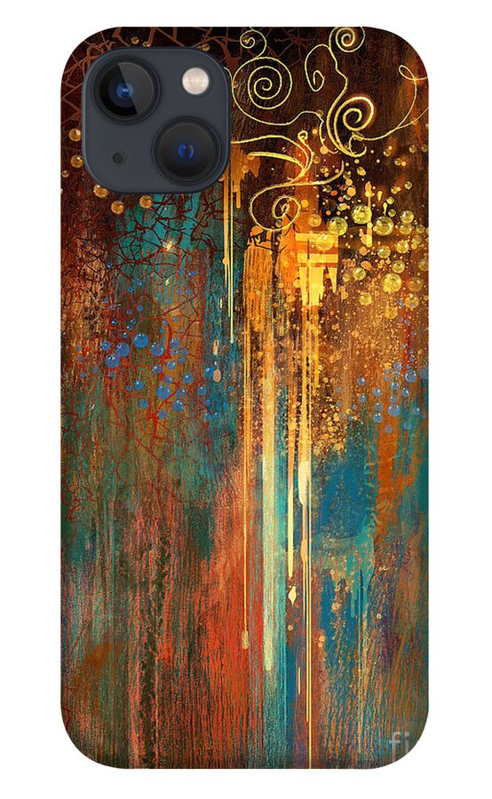 Art iPhone 13 Case featuring the painting Growth by Tithi Luadthong