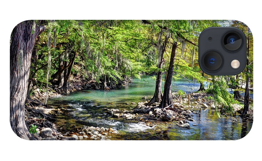 Texas Hill Country iPhone 13 Case featuring the photograph Guadalupe River in Gruene Texas by Savannah Gibbs