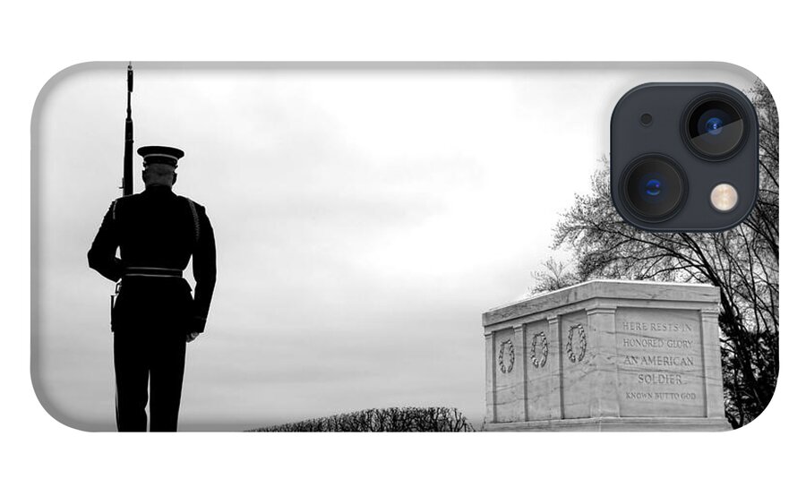 Tomb iPhone 13 Case featuring the photograph Guarding the Unknown Soldier by Olivier Le Queinec