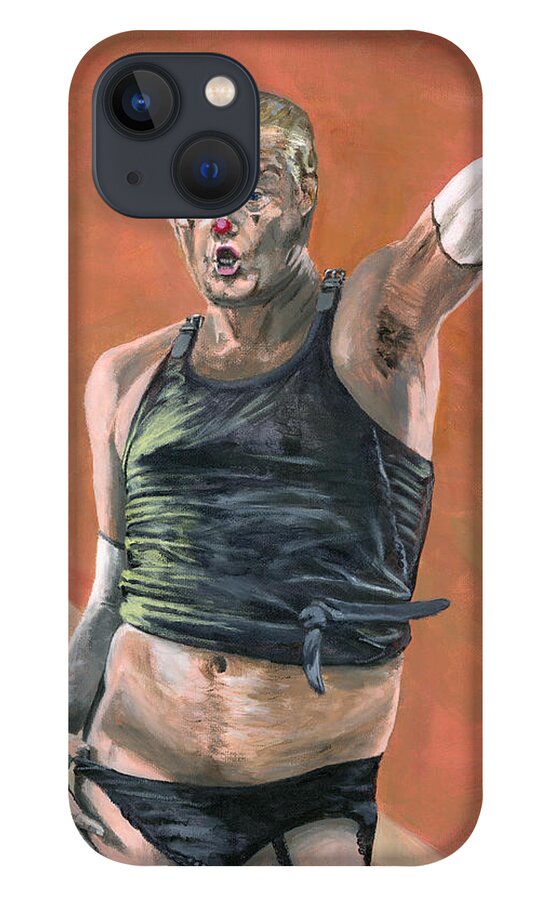 Clown iPhone 13 Case featuring the painting Heil Trumpf by Matthew Mezo