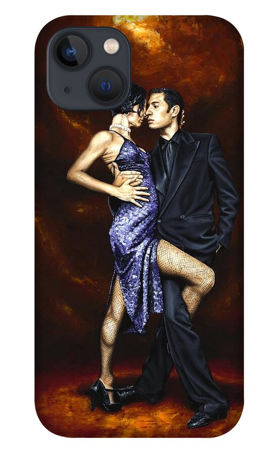 Tango iPhone 13 Case featuring the painting Held in Tango by Richard Young
