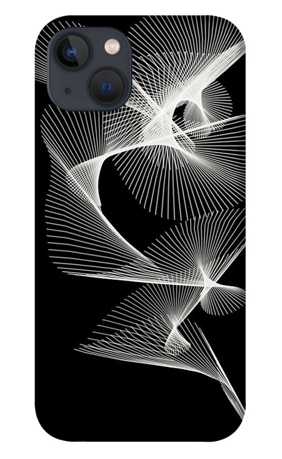  Abstract iPhone 13 Case featuring the digital art Helix 1 by Dan Sisken