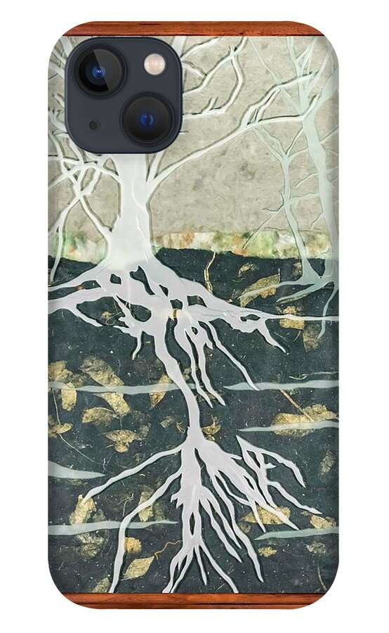 Carved Glass iPhone 13 Case featuring the glass art Hidden... by Alone Larsen