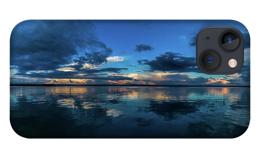 Higgins Lake iPhone 13 Case featuring the photograph Higgins Lake Panorama by Joe Holley