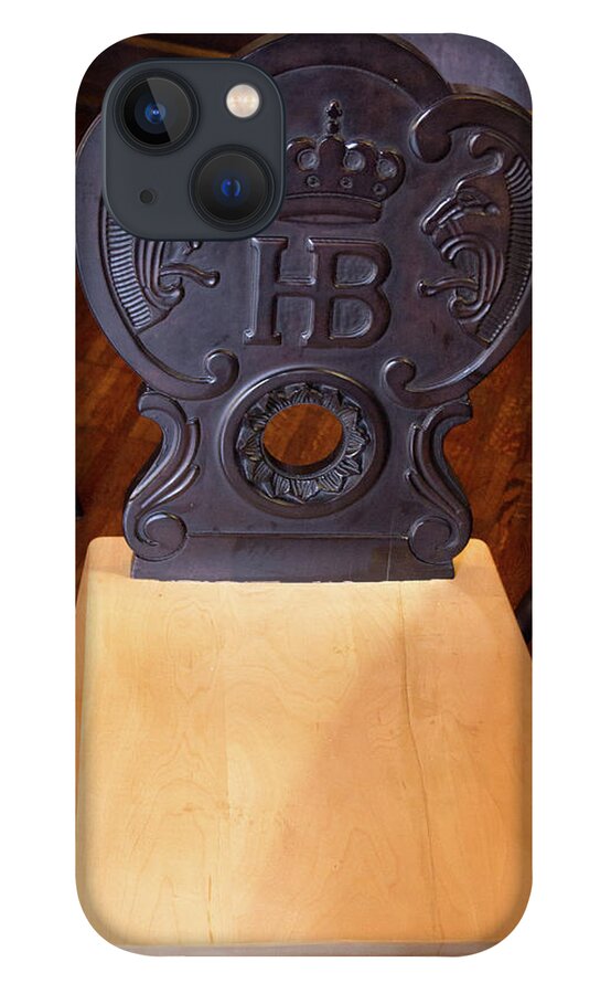 Bierhalle iPhone 13 Case featuring the photograph Hofbrauhaus Chair by Darrell Foster