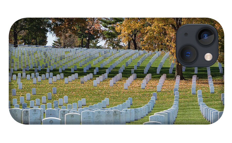 Jefferson Barracks National Cemetery iPhone 13 Case featuring the photograph Honoring Americans by Holly Ross