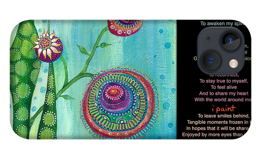 Hope iPhone 13 Case featuring the painting Hope with Poem by Tanielle Childers