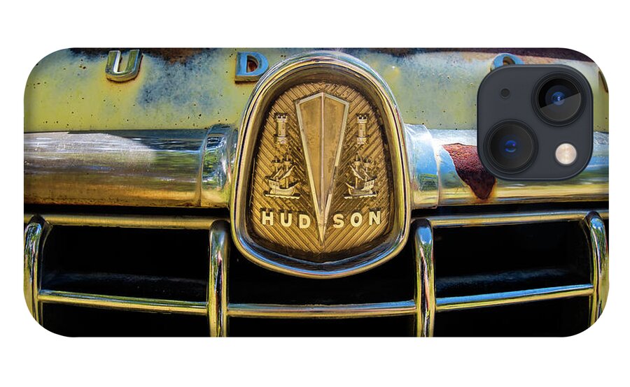 Rusty Cars iPhone 13 Case featuring the photograph Hudson Badge by John Strong