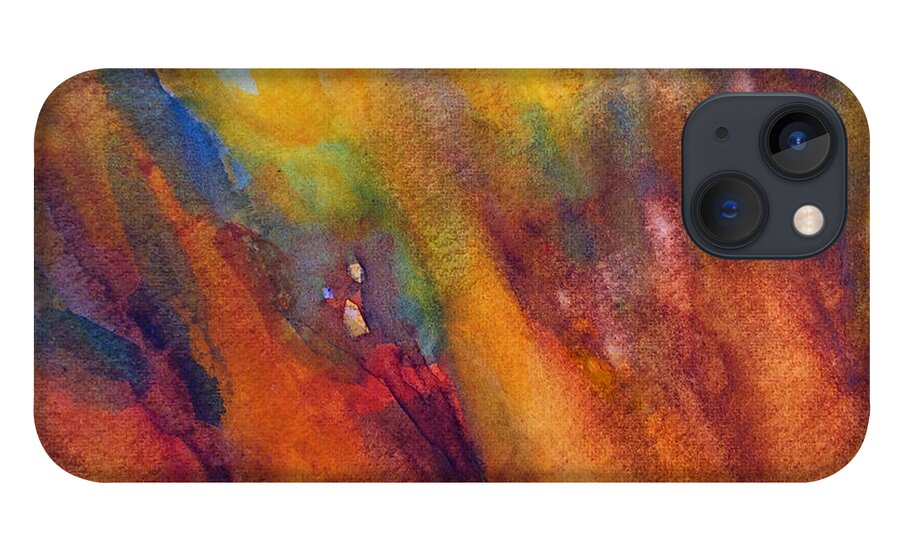 Watercolor iPhone 13 Case featuring the painting Hummy hills by Suzy Norris
