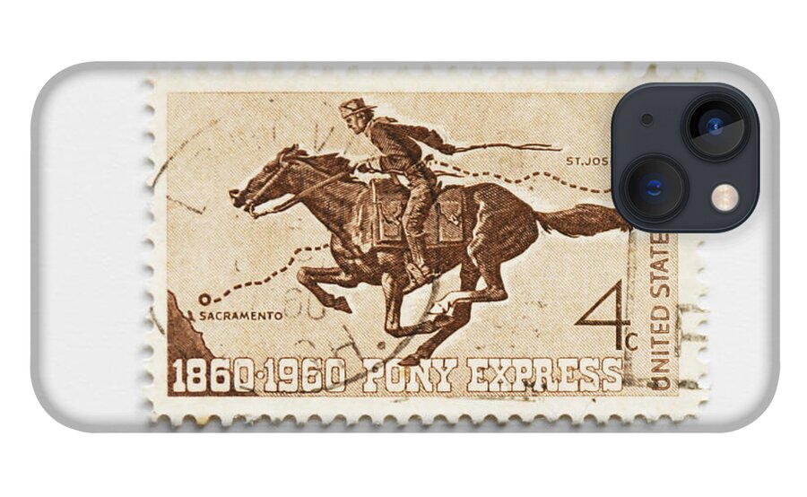 1960 iPhone 13 Case featuring the photograph Hundred years Pony Express by Patricia Hofmeester