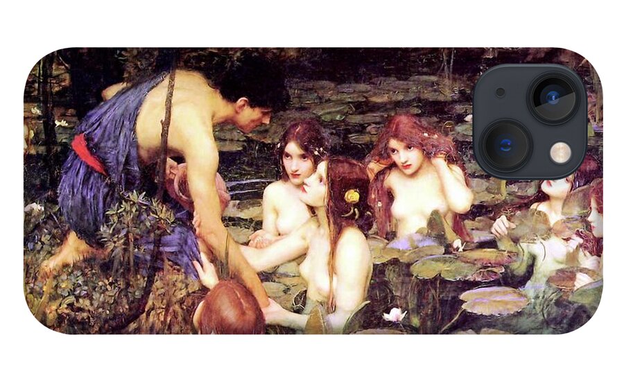 Hylas And The Nymphs iPhone 13 Case featuring the painting Hylas and the Nymphs by John William Waterhouse