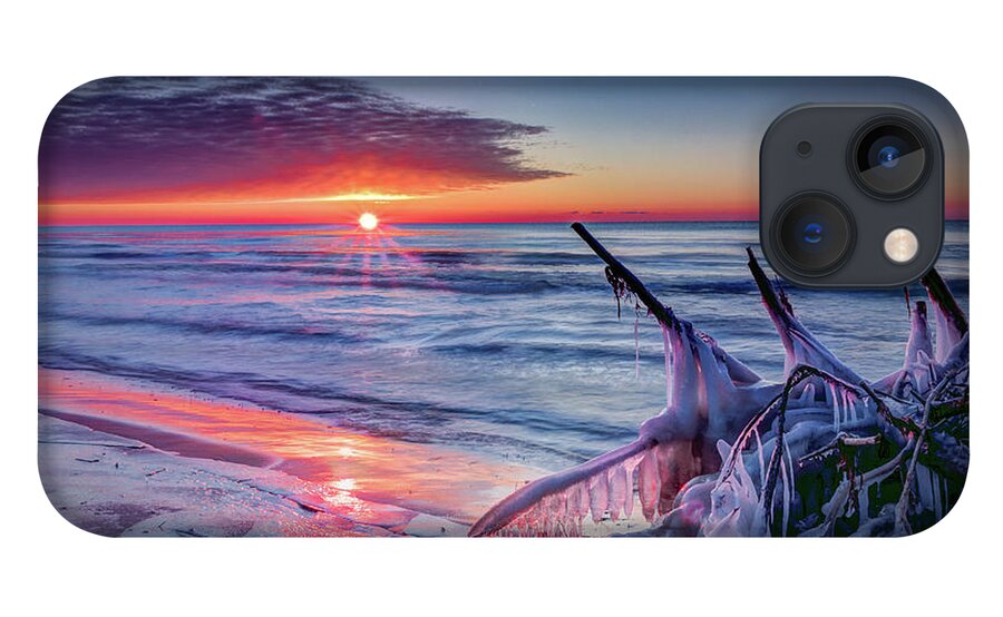 Wisconsin iPhone 13 Case featuring the photograph Ice Age sunrise 1 by David Heilman