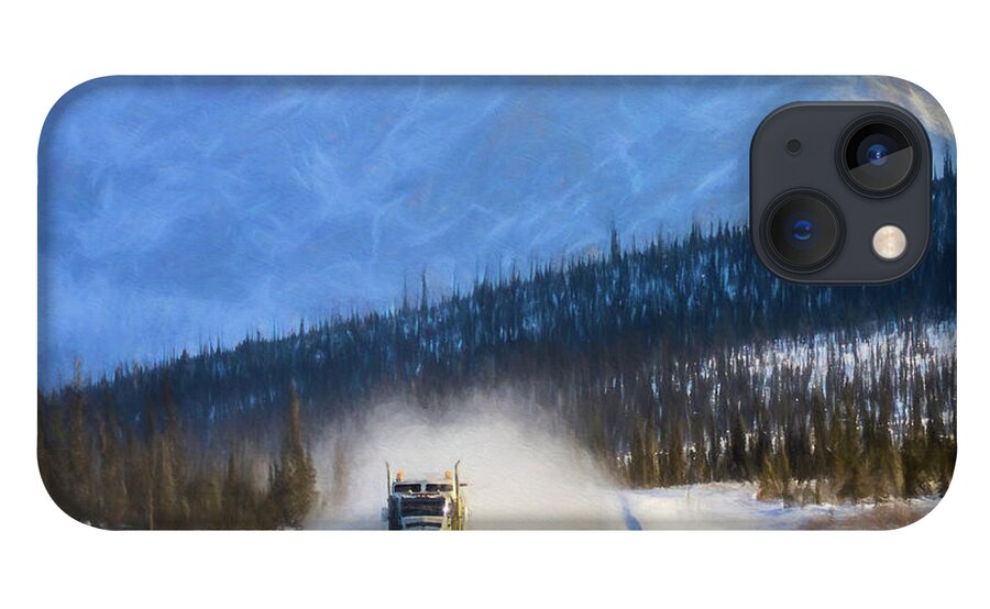 Alaska iPhone 13 Case featuring the photograph Ice Road Trucker by John Roach