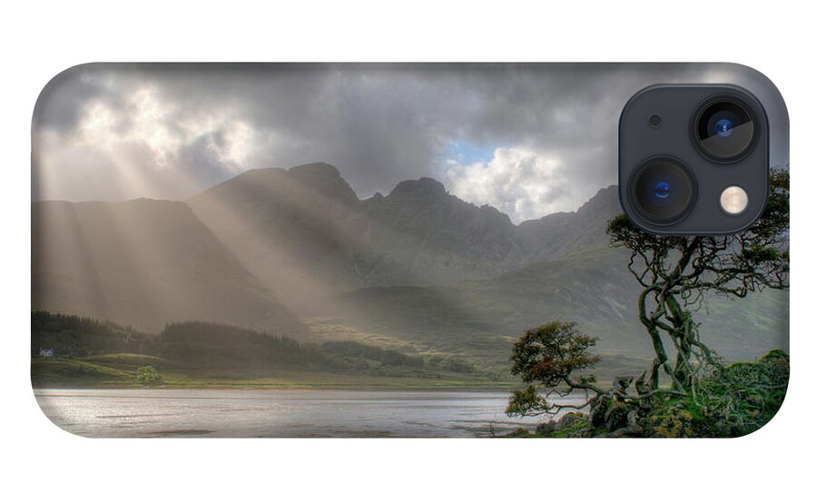 Scottish Landscapes iPhone 13 Case featuring the photograph Nature landscape Isle of Sky Scotland by Michalakis Ppalis