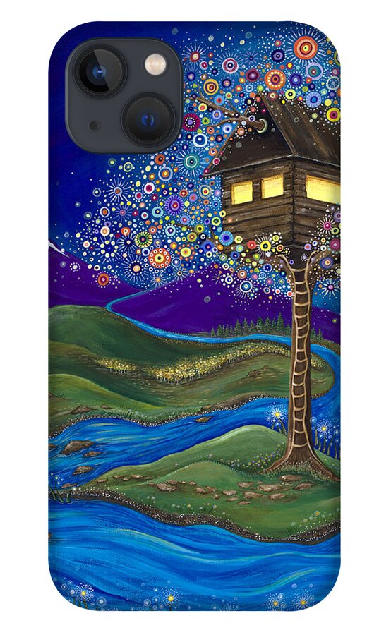 Moon iPhone 13 Case featuring the painting Imagine by Tanielle Childers